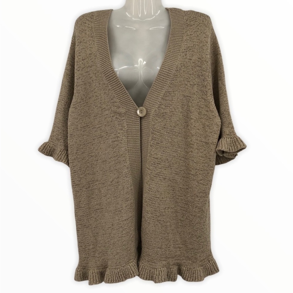 Sarah Spencer Cardigan 3/4 Sleeve Size 3X